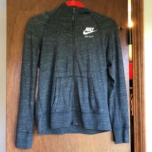 a nike grey youth xl full zip sweatshirt